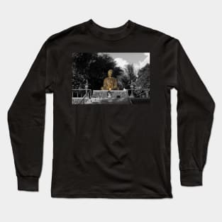 Lahaina Jodo Buddha (As it Was) Long Sleeve T-Shirt